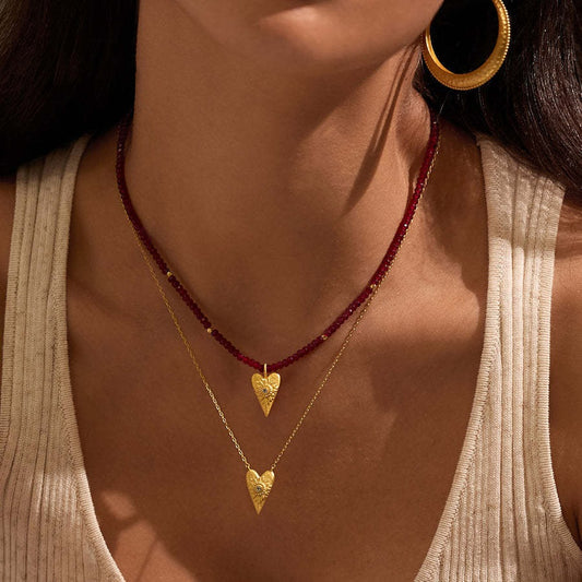 Zen Healing Stainless Steel 18K Gold Plated Cross Hassam Necklace