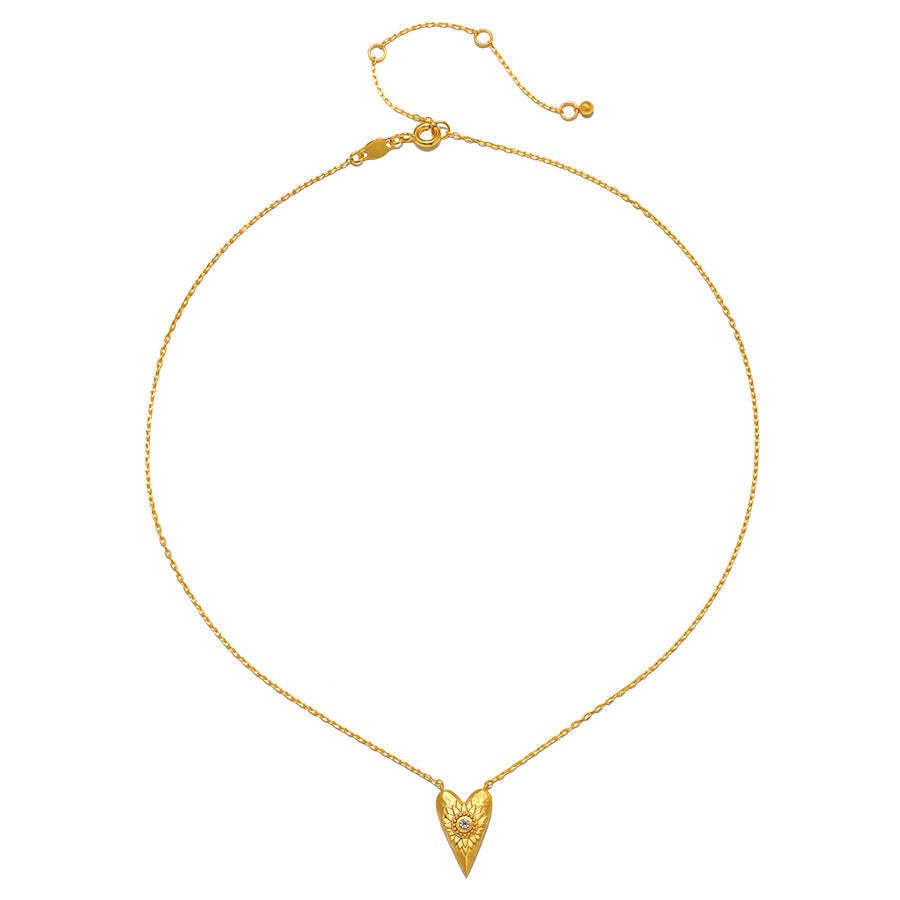 Zen Healing Stainless Steel 18K Gold Plated Cross Hassam Necklace