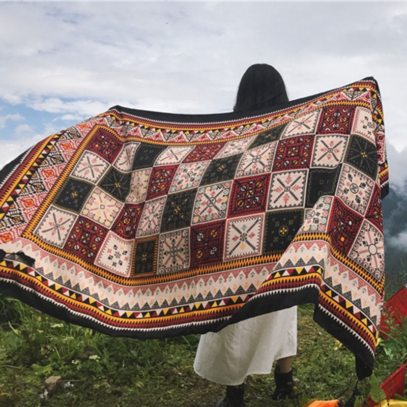 Zen Healing Tibetan Shawl Warm Travel Scarf