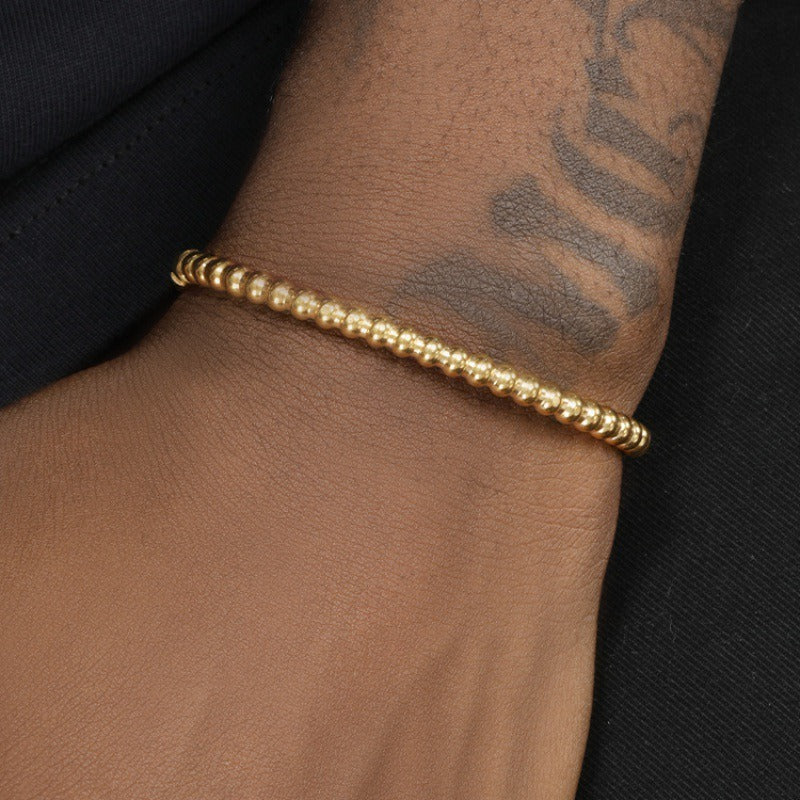 Zen Healing Titanium Steel Cross Design Power Bracelet Set