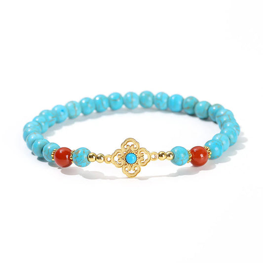 Zen Healing Turquoise Beads Bracelet For Protection Peace