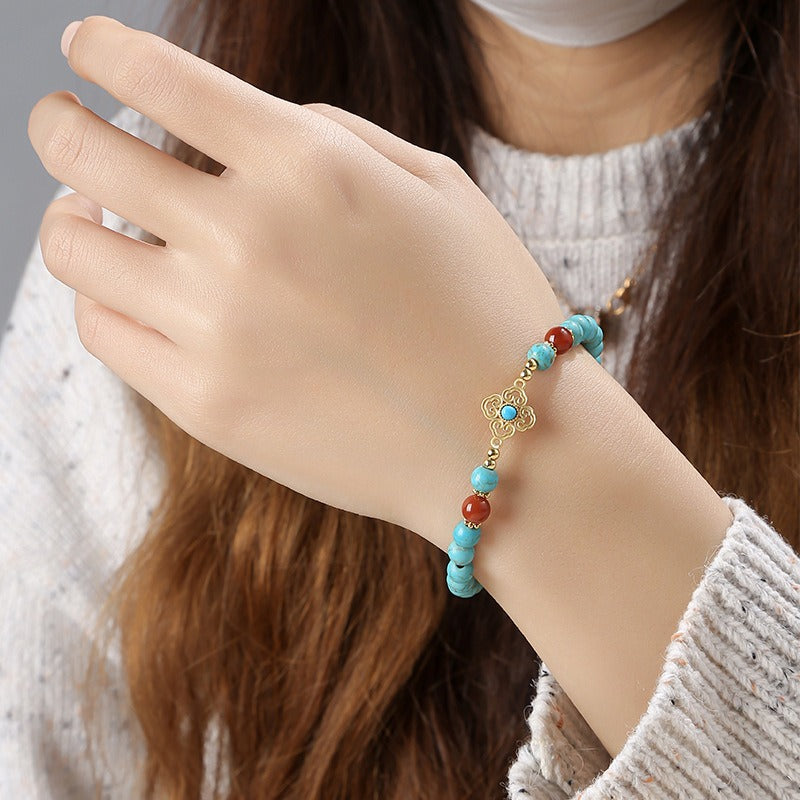 Zen Healing Turquoise Beads Bracelet For Protection Peace