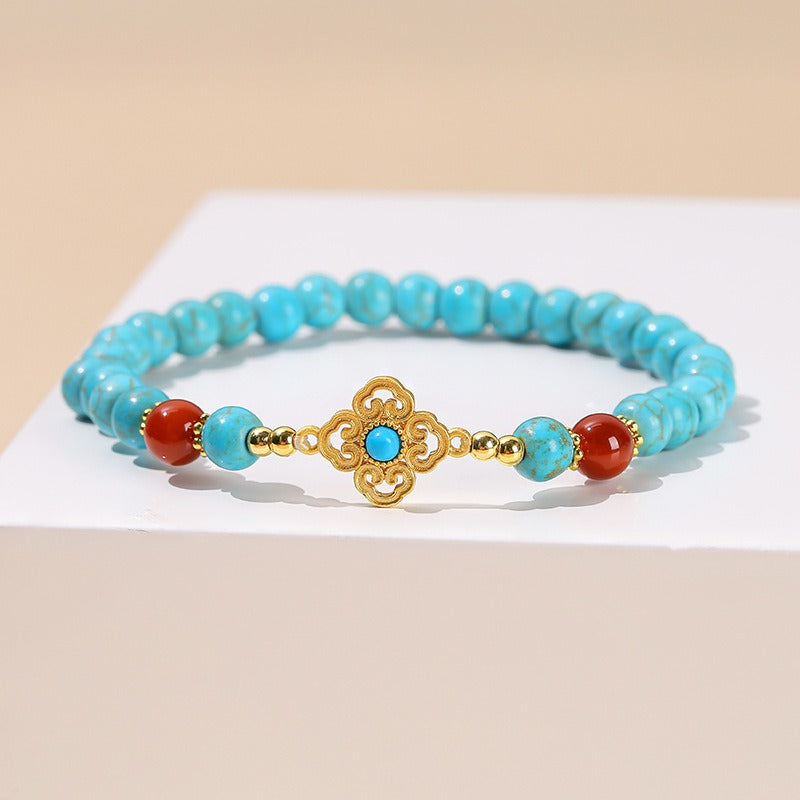 Zen Healing Turquoise Beads Bracelet For Protection Peace