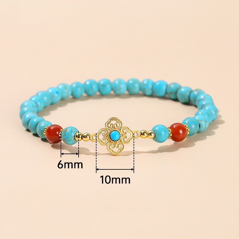 Zen Healing Turquoise Beads Bracelet For Protection Peace