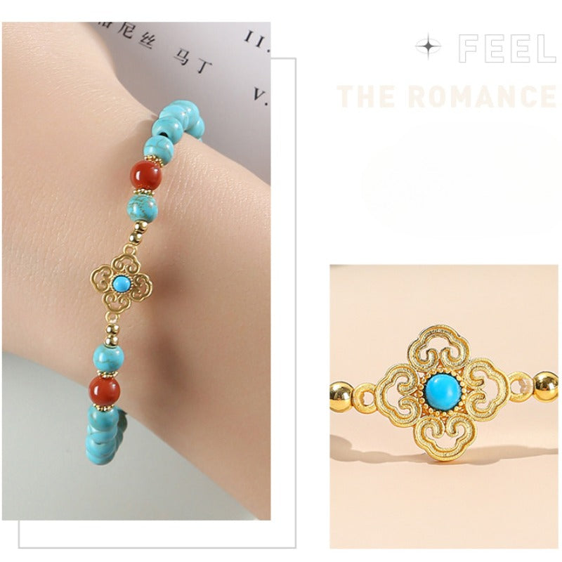 Zen Healing Turquoise Beads Bracelet For Protection Peace