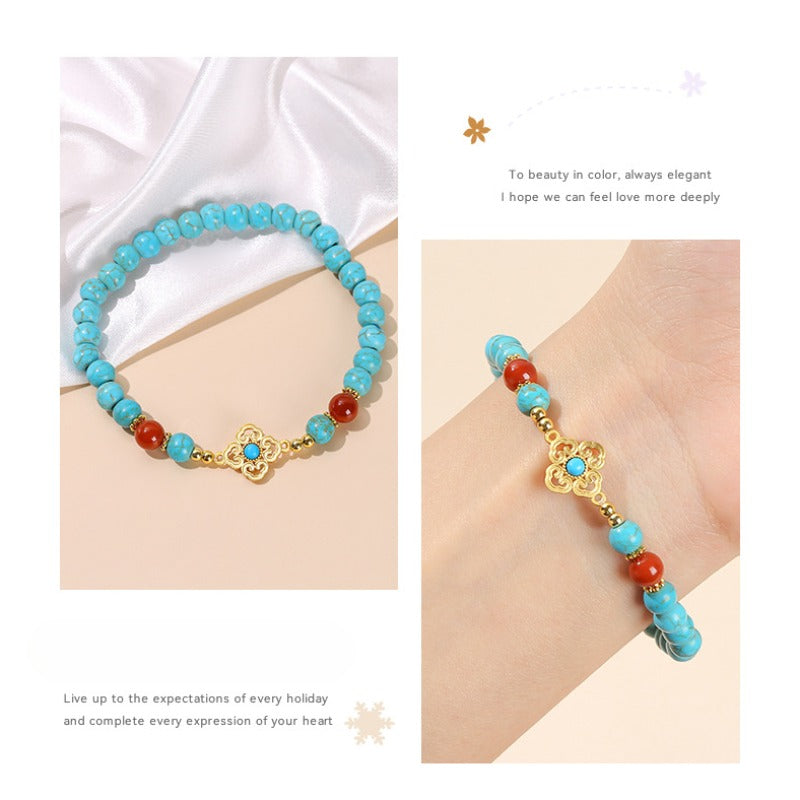 Zen Healing Turquoise Beads Bracelet For Protection Peace