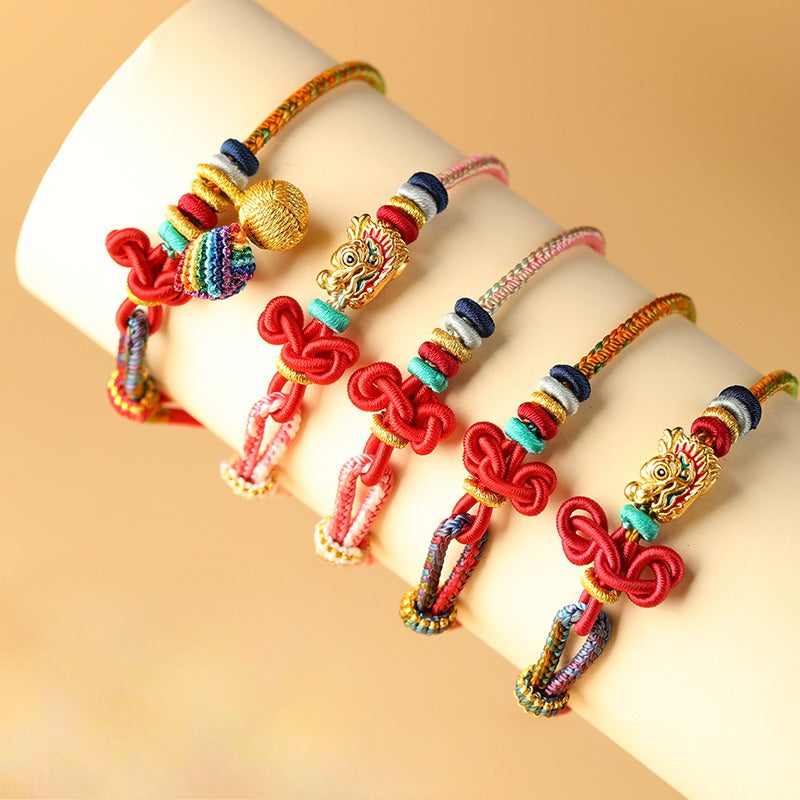 Zen Healing WenChang Knot Red String Luck Bracelet