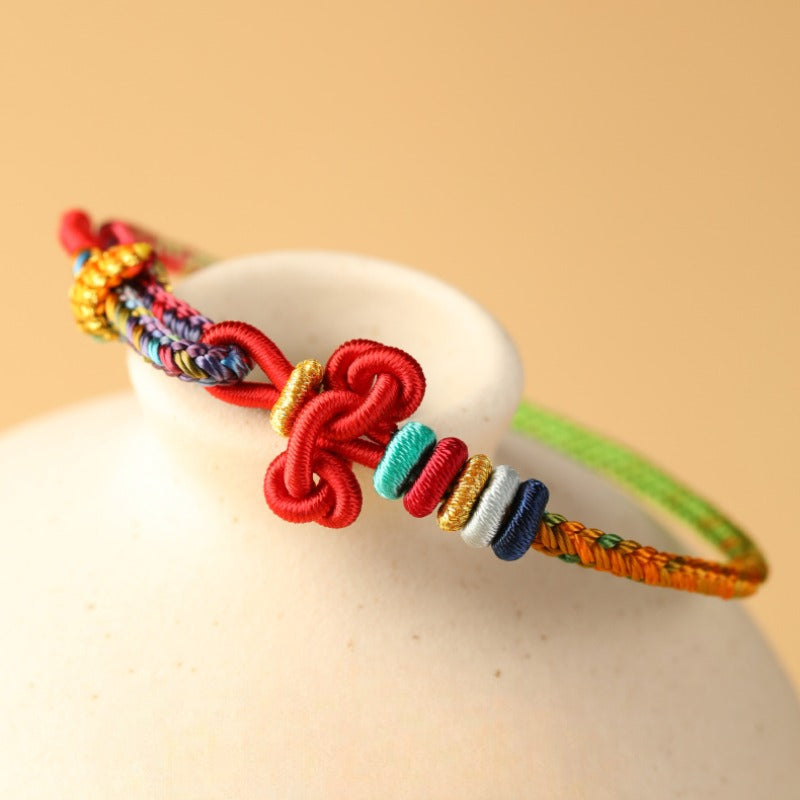 Zen Healing WenChang Knot Red String Luck Bracelet