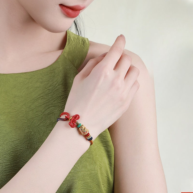 Zen Healing WenChang Knot Red String Luck Bracelet