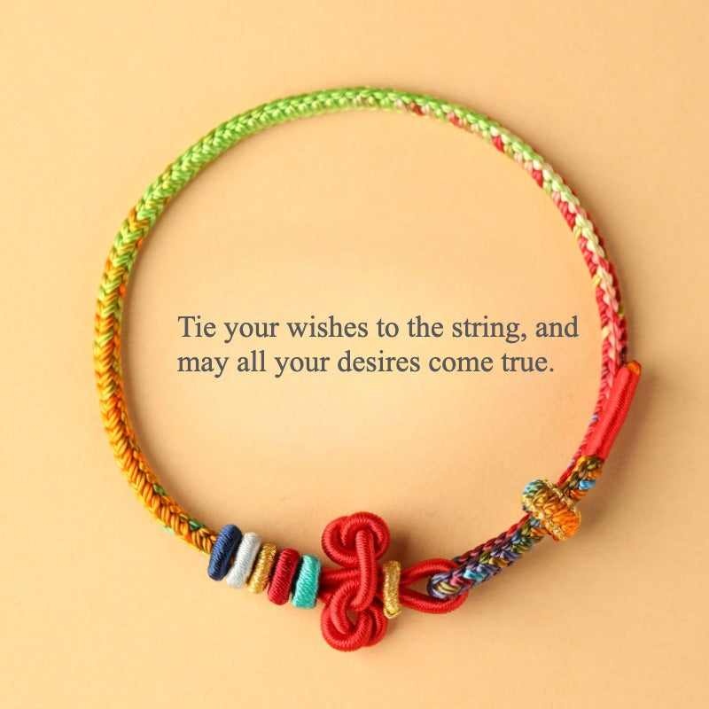 Zen Healing WenChang Knot Red String Luck Bracelet