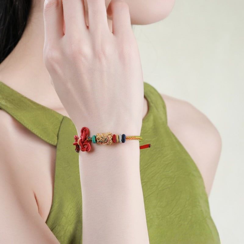 Zen Healing WenChang Knot Red String Luck Bracelet