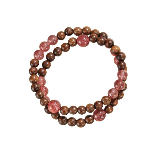 Sandalwood Zen Blossom Bracelet-Calm•Romantic•Harmonious