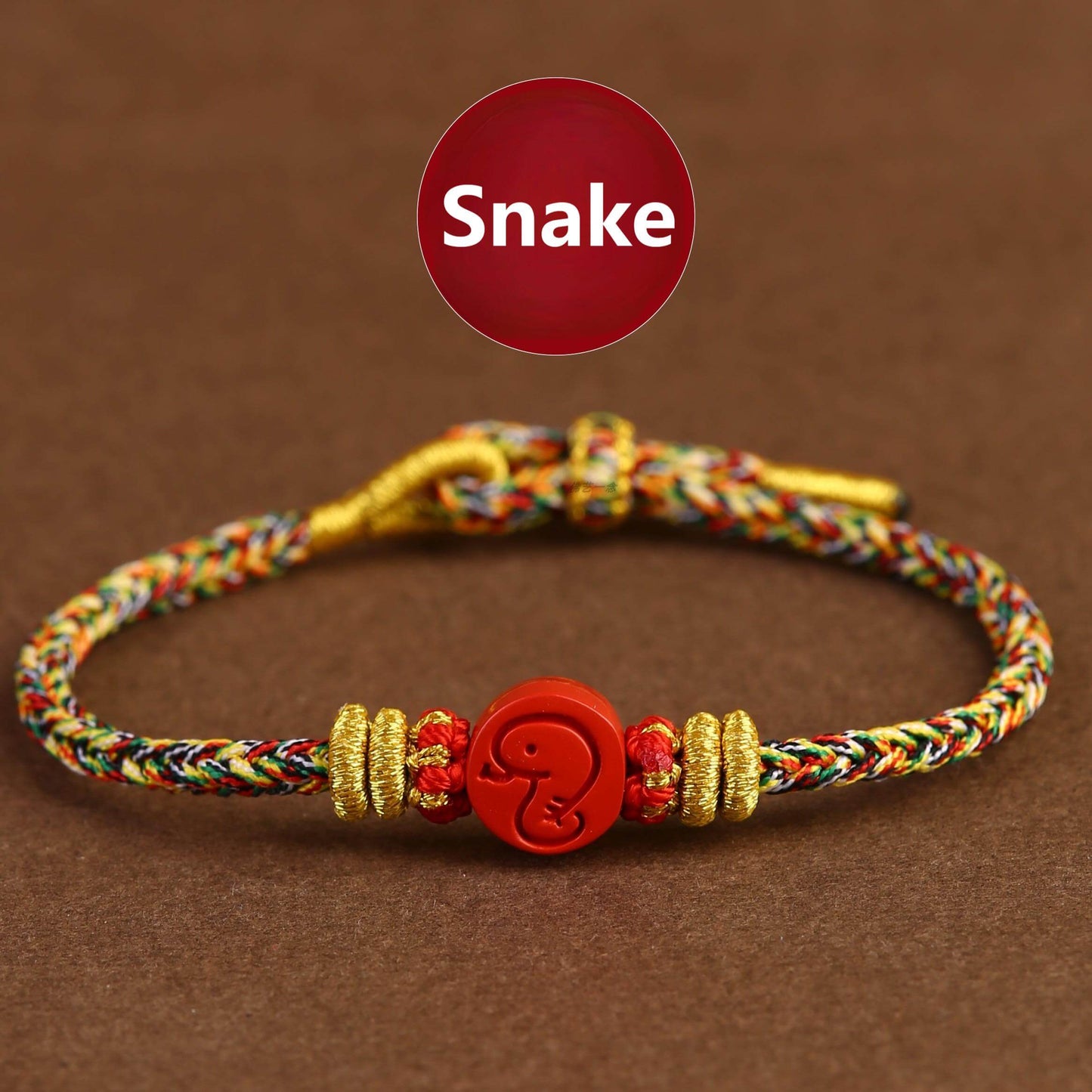 Zen Healing 2025 Chinese Zodiac Cinnabar Lucky Braided Bracelet