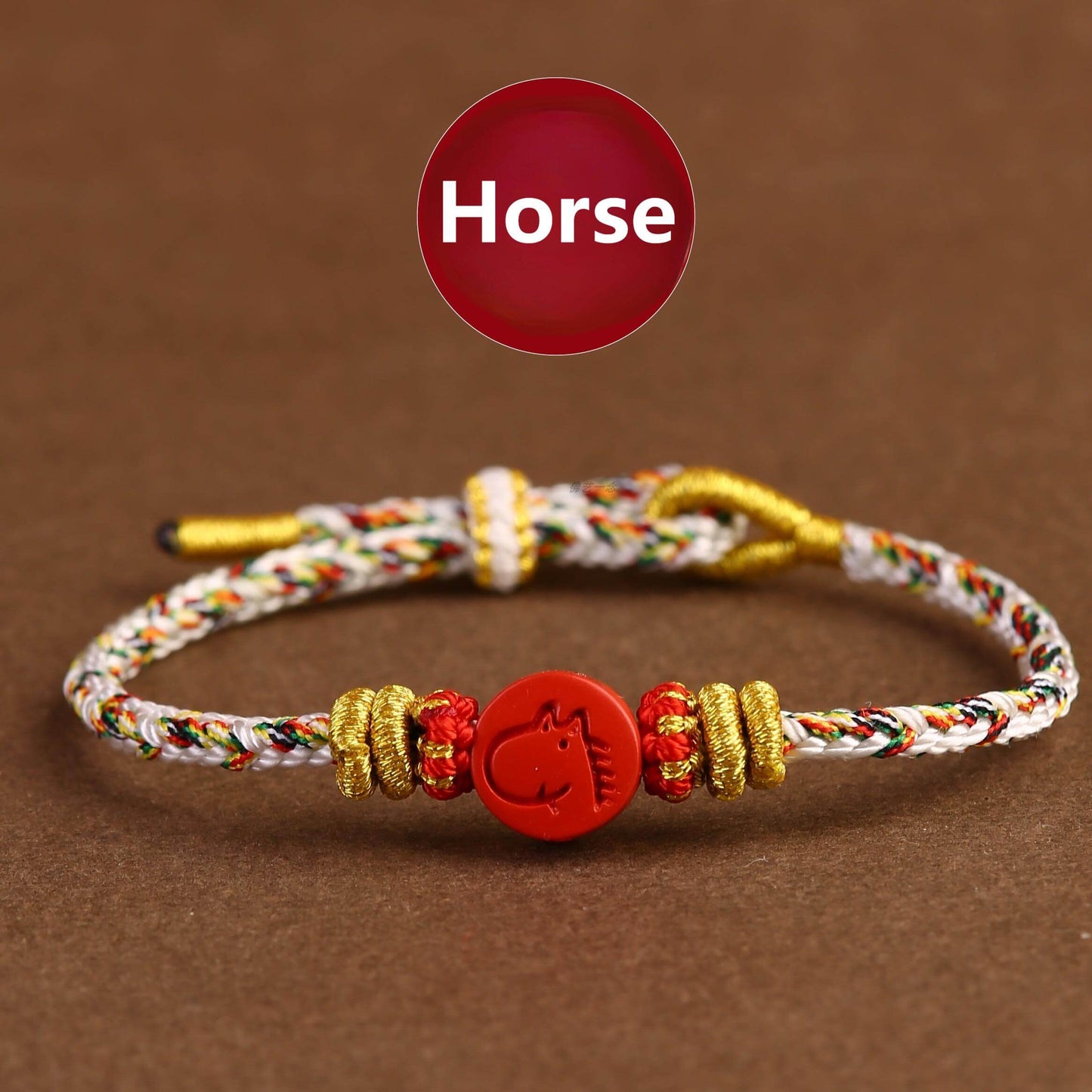 Zen Healing 2025 Chinese Zodiac Cinnabar Lucky Braided Bracelet