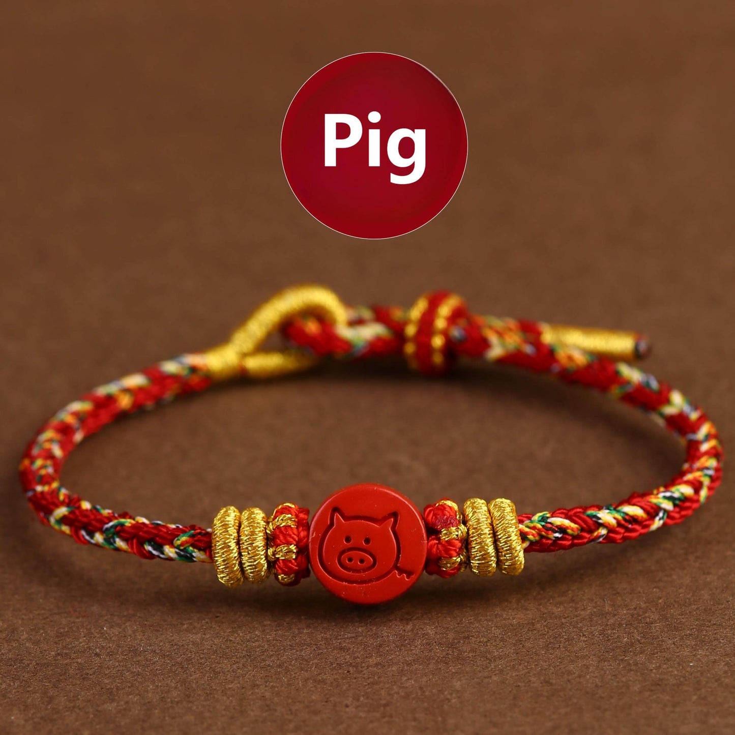 Zen Healing 2025 Chinese Zodiac Cinnabar Lucky Braided Bracelet