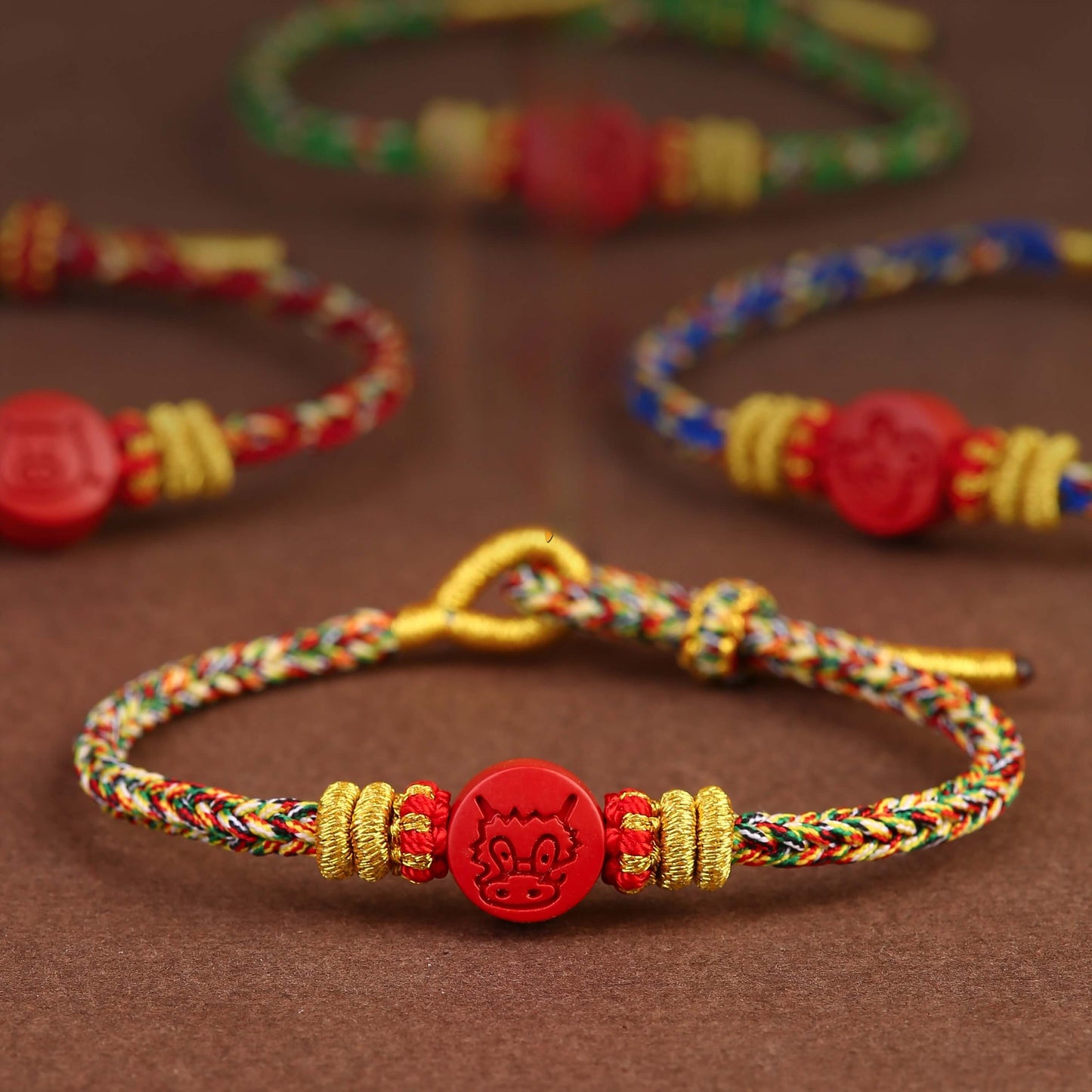 Zen Healing 2025 Chinese Zodiac Cinnabar Lucky Braided Bracelet