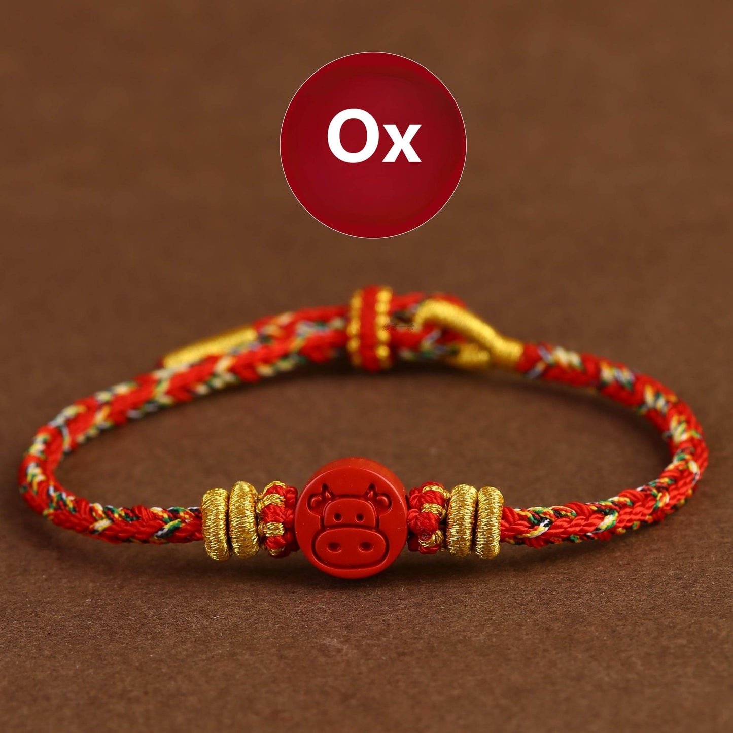 Zen Healing 2025 Chinese Zodiac Cinnabar Lucky Braided Bracelet
