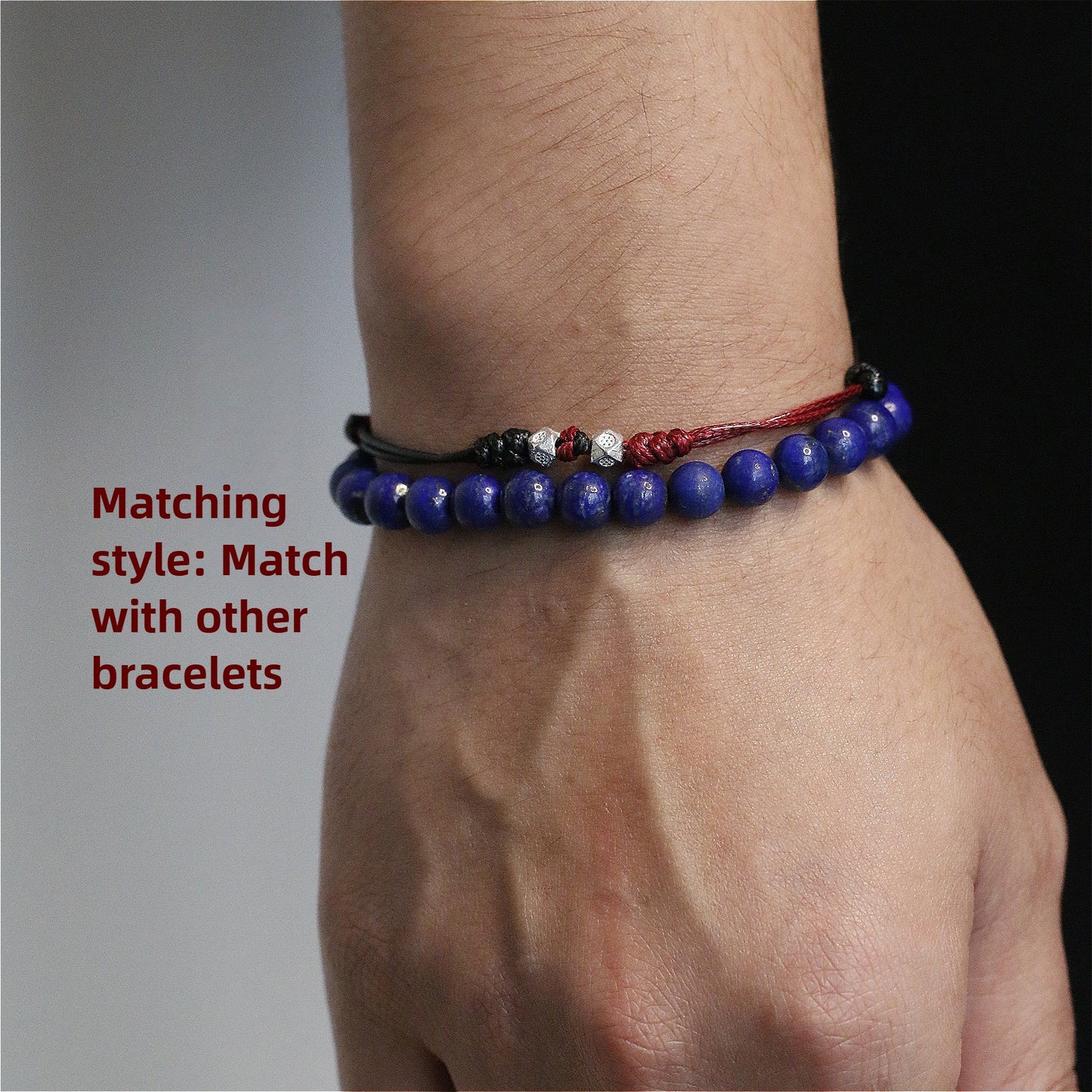 Zen Healing 925 Silver Bead Love Lock Lucky Braided Bracelet