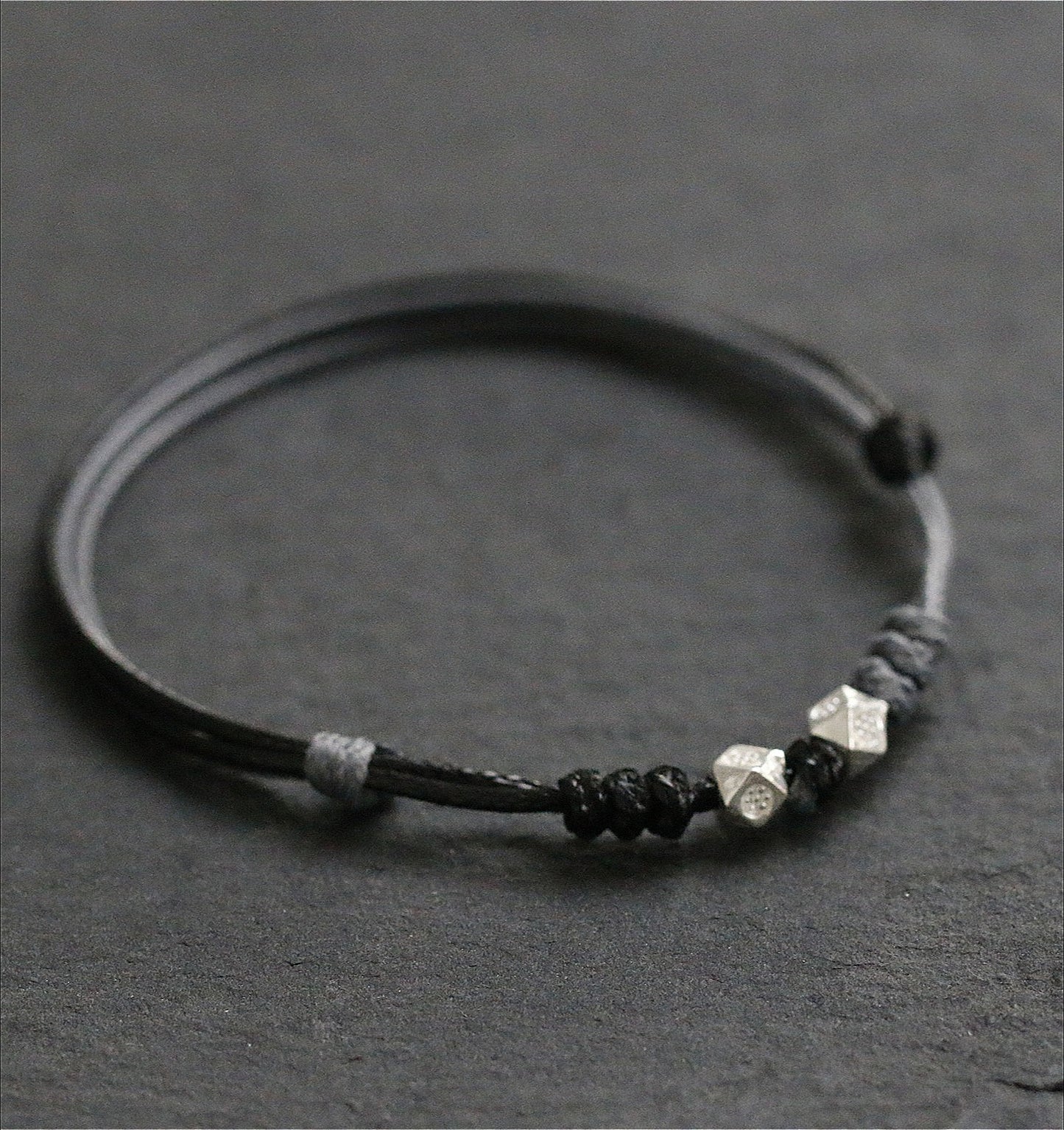 Zen Healing 925 Silver Bead Love Lock Lucky Braided Bracelet