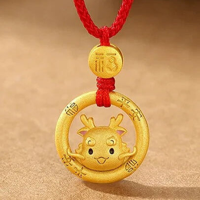 Zen Healing 925 Sterling Silver Chinese Zodiac Peace Pendant Necklace