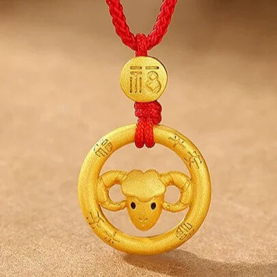 Zen Healing 925 Sterling Silver Chinese Zodiac Peace Pendant Necklace