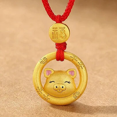 Zen Healing 925 Sterling Silver Chinese Zodiac Peace Pendant Necklace