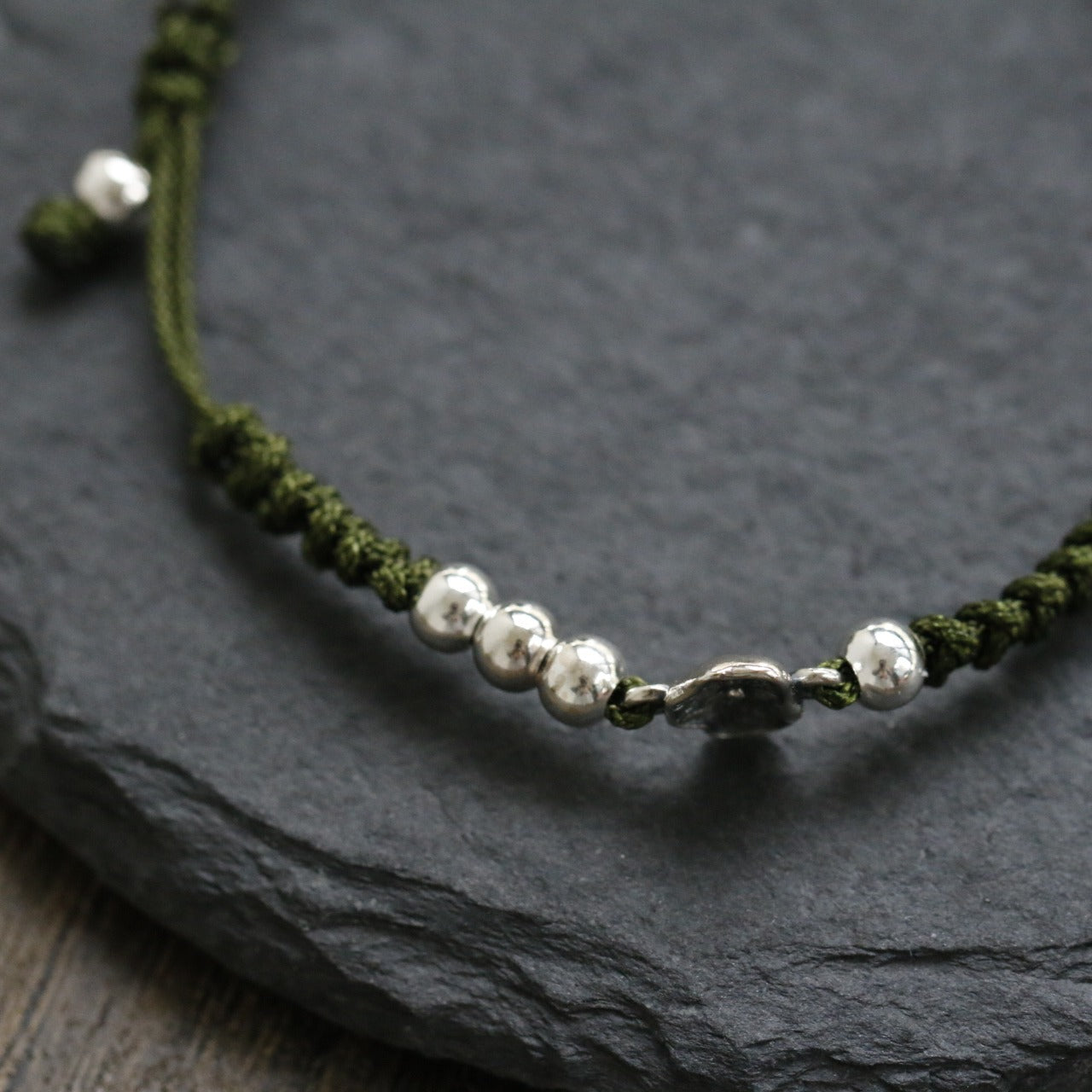 Zen Healing 925 Sterling Silver Lotus Luck Braided Bracelet