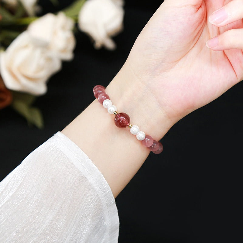 Zen Healing Cat's Eye Crystal Lucky Bead Charm Support Bracelet