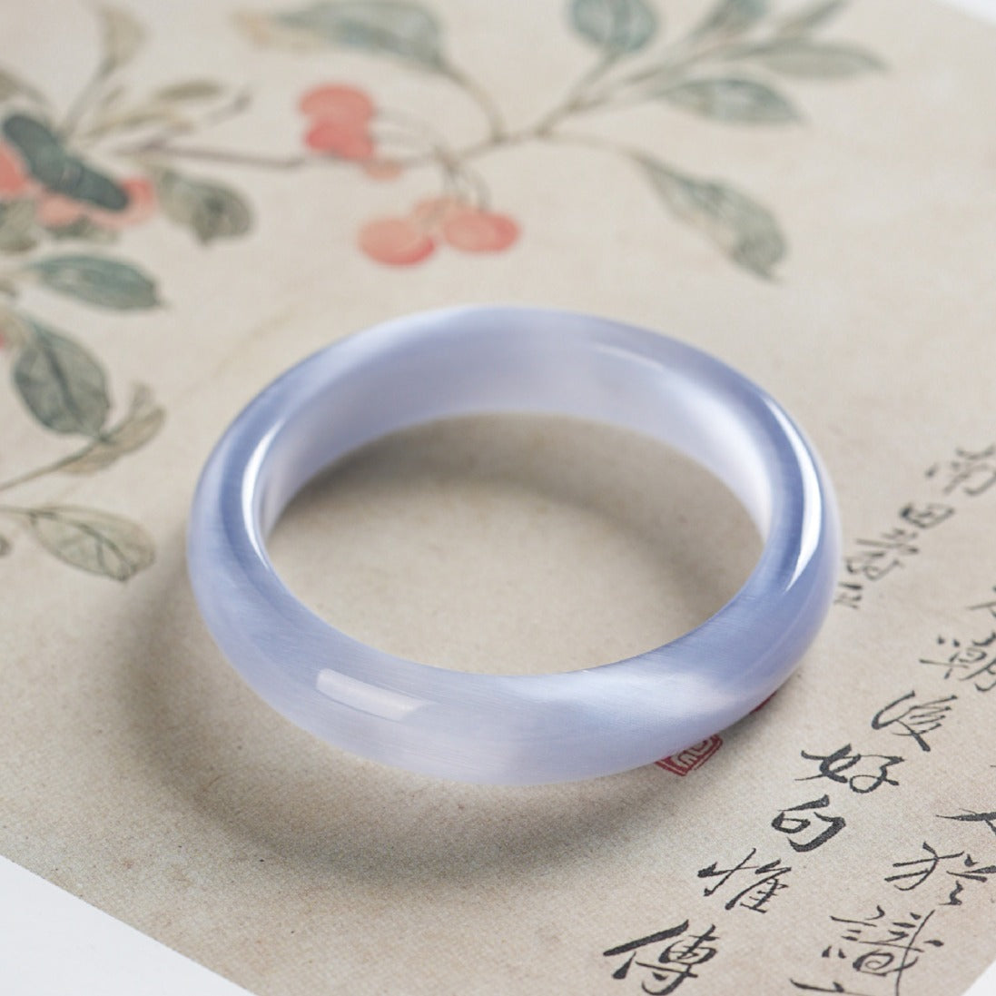 Zen Healing Cat's Eye Spiritual Awareness Cuff Bangle