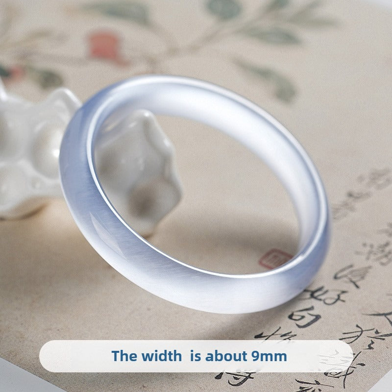 Zen Healing Cat's Eye Spiritual Awareness Cuff Bangle