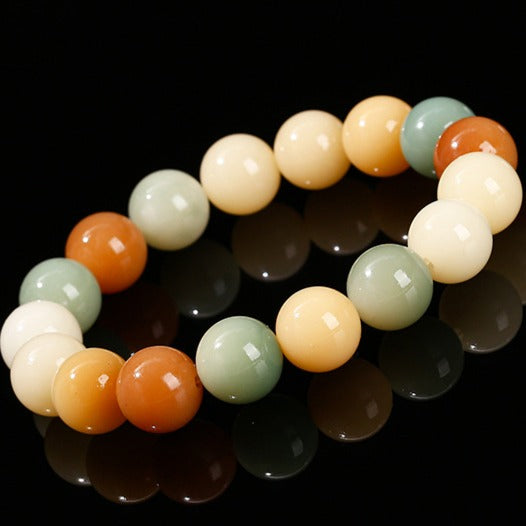 Zen Healing Colorful Bodhi Seed Harmony Wisdom Bracelet