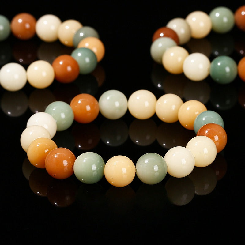 Zen Healing Colorful Bodhi Seed Harmony Wisdom Bracelet
