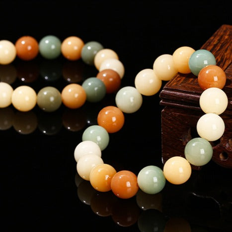 Zen Healing Colorful Bodhi Seed Harmony Wisdom Bracelet