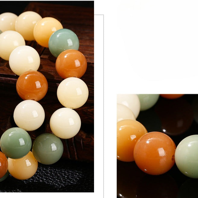 Zen Healing Colorful Bodhi Seed Harmony Wisdom Bracelet