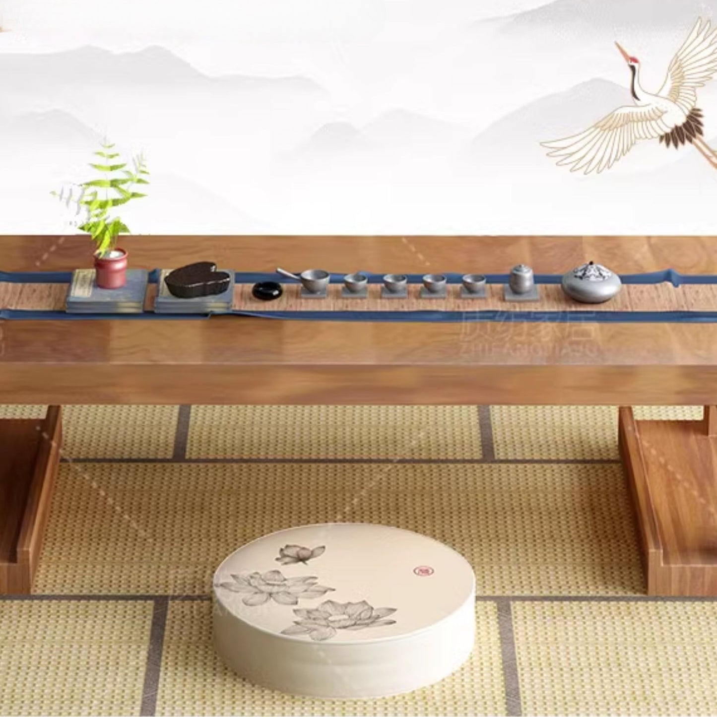 Zen Healing Lotus Pattern Meditation Mindfulness Seat Mat Cushion Home Decoration