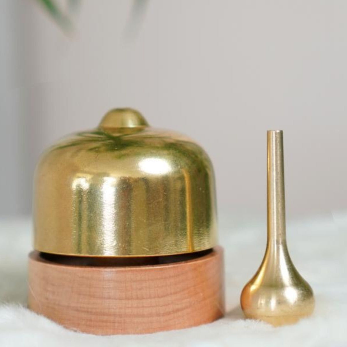 Zen Healing Mini Brass Singing Bowl with Incense Holder & Striker Meditation Yoga Set