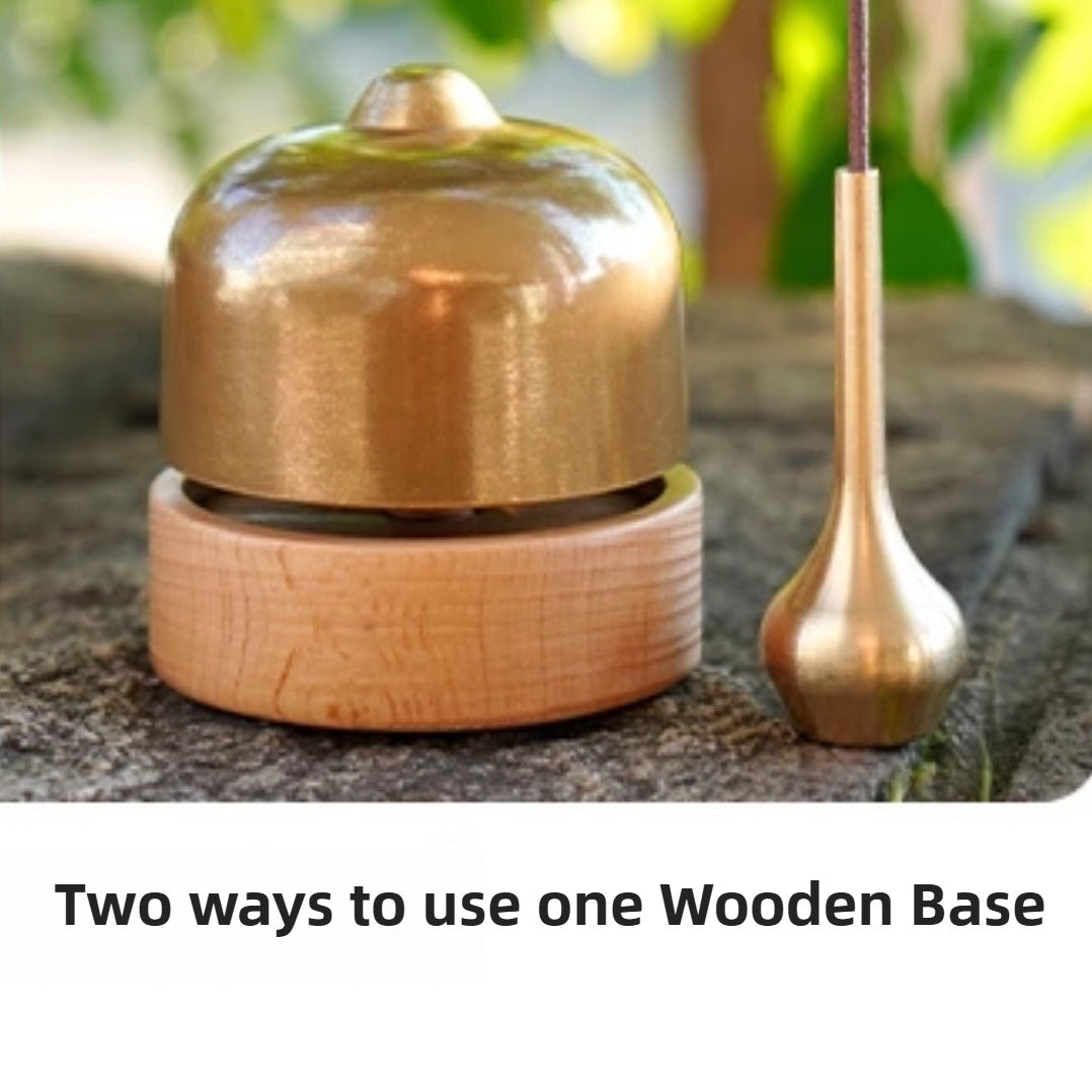 Zen Healing Mini Brass Singing Bowl with Incense Holder & Striker Meditation Yoga Set