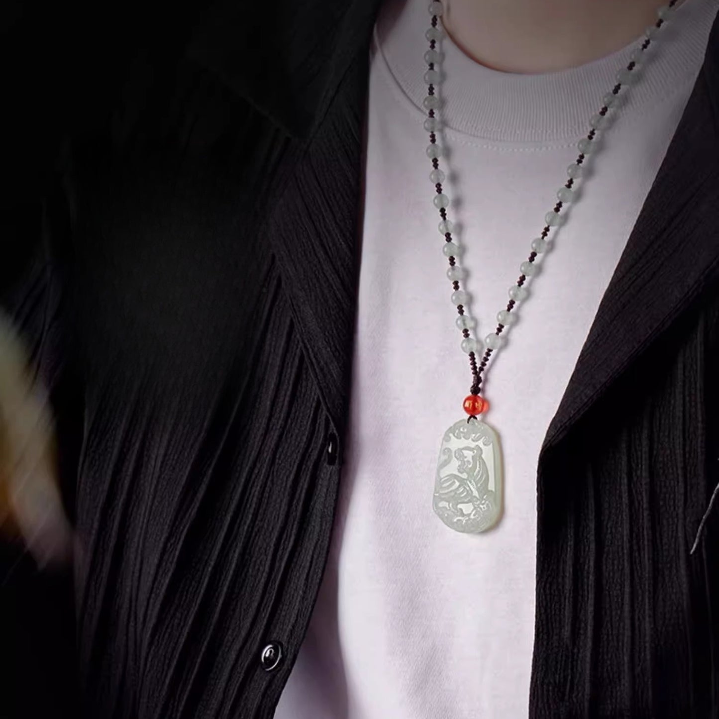 Zen Healing Natural Jade Chinese Zodiac Luck Prosperity Necklace Pendant