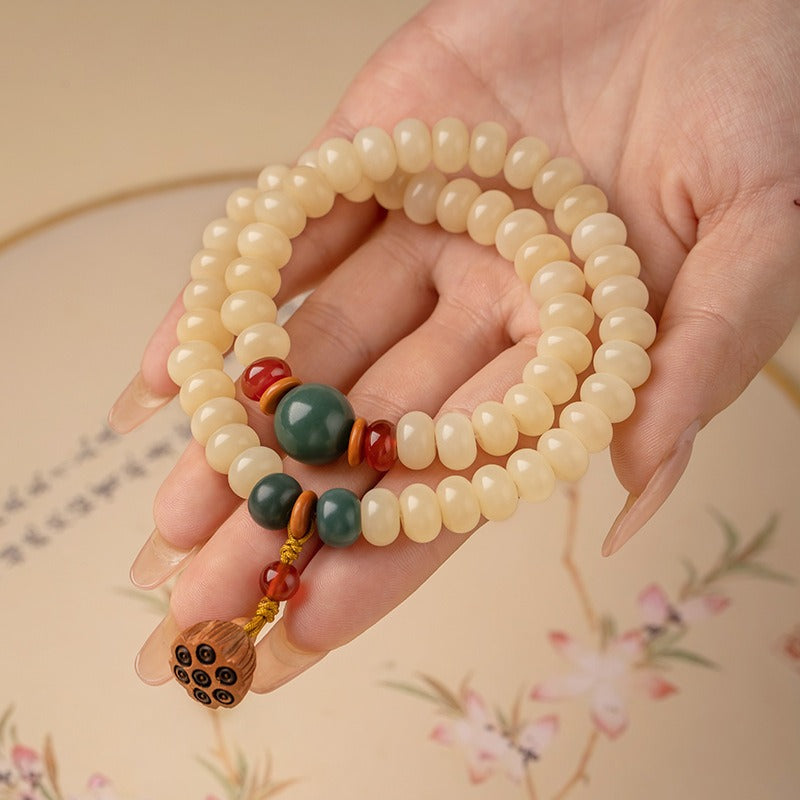 Zen Healing Star Moon Bodhi Cat's Eye Multi-layered Wrap Protection Bracelet