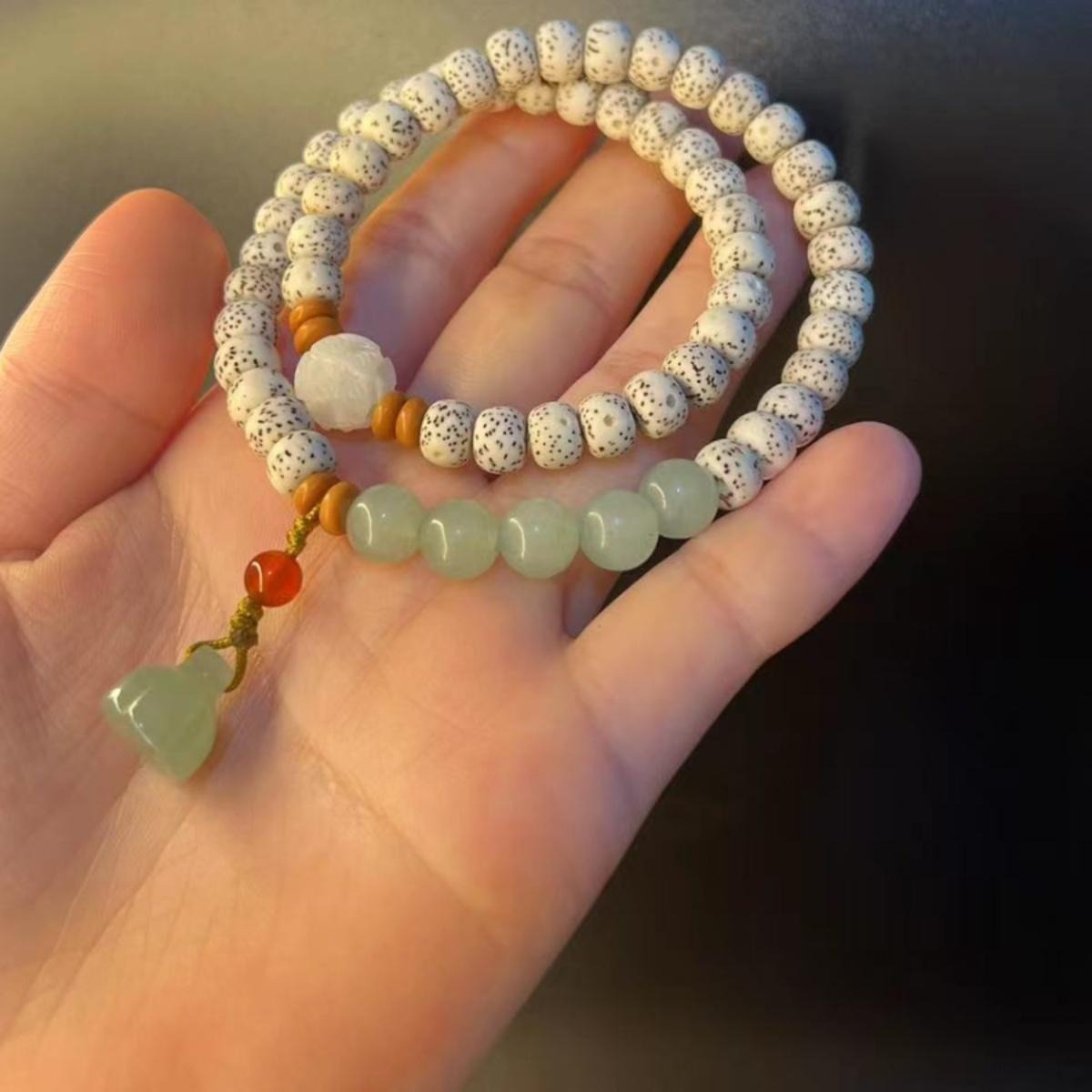 Zen Healing Star Moon Bodhi Cat's Eye Multi-layered Wrap Protection Bracelet