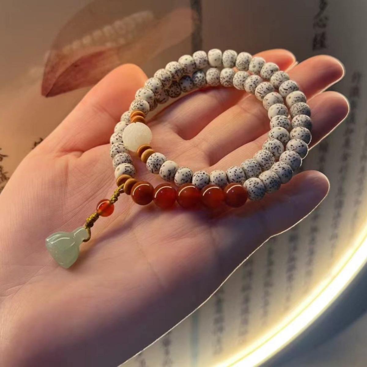 Zen Healing Star Moon Bodhi Cat's Eye Multi-layered Wrap Protection Bracelet