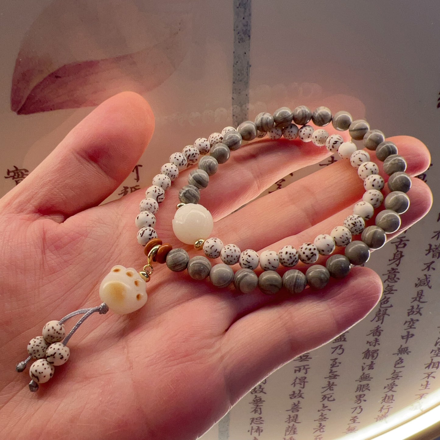 Zen Healing Star Moon Bodhi Luck Wealth Double Wrap Bracelet