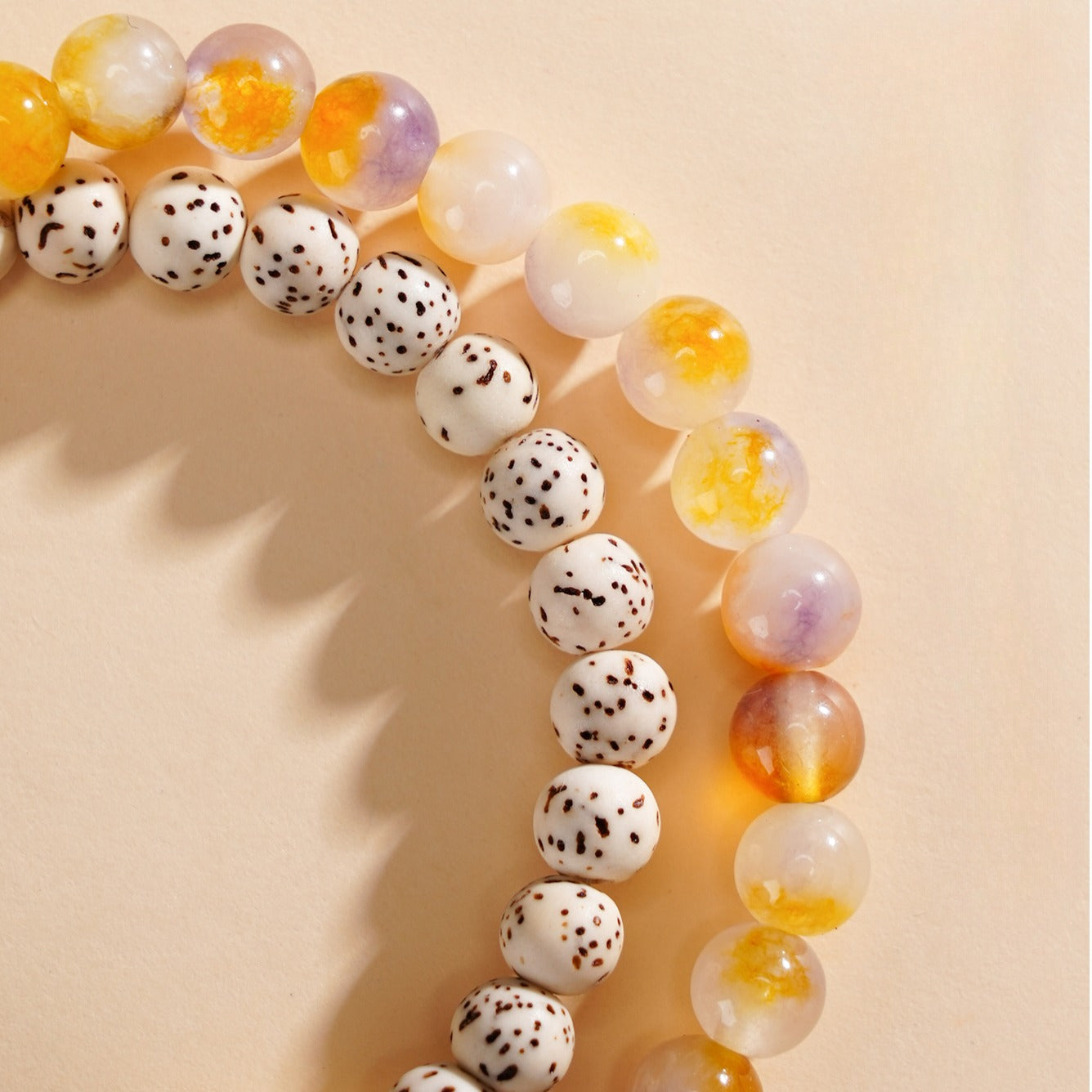 Zen Healing Star Moon Bodhi Luck Wealth Double Wrap Bracelet