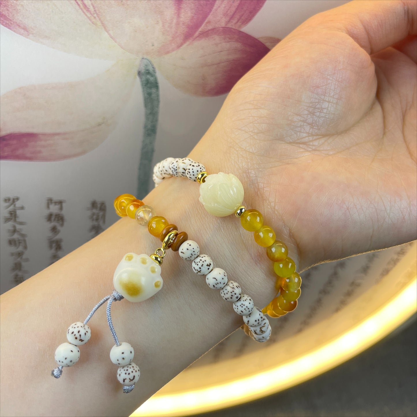 Zen Healing Star Moon Bodhi Luck Wealth Double Wrap Bracelet