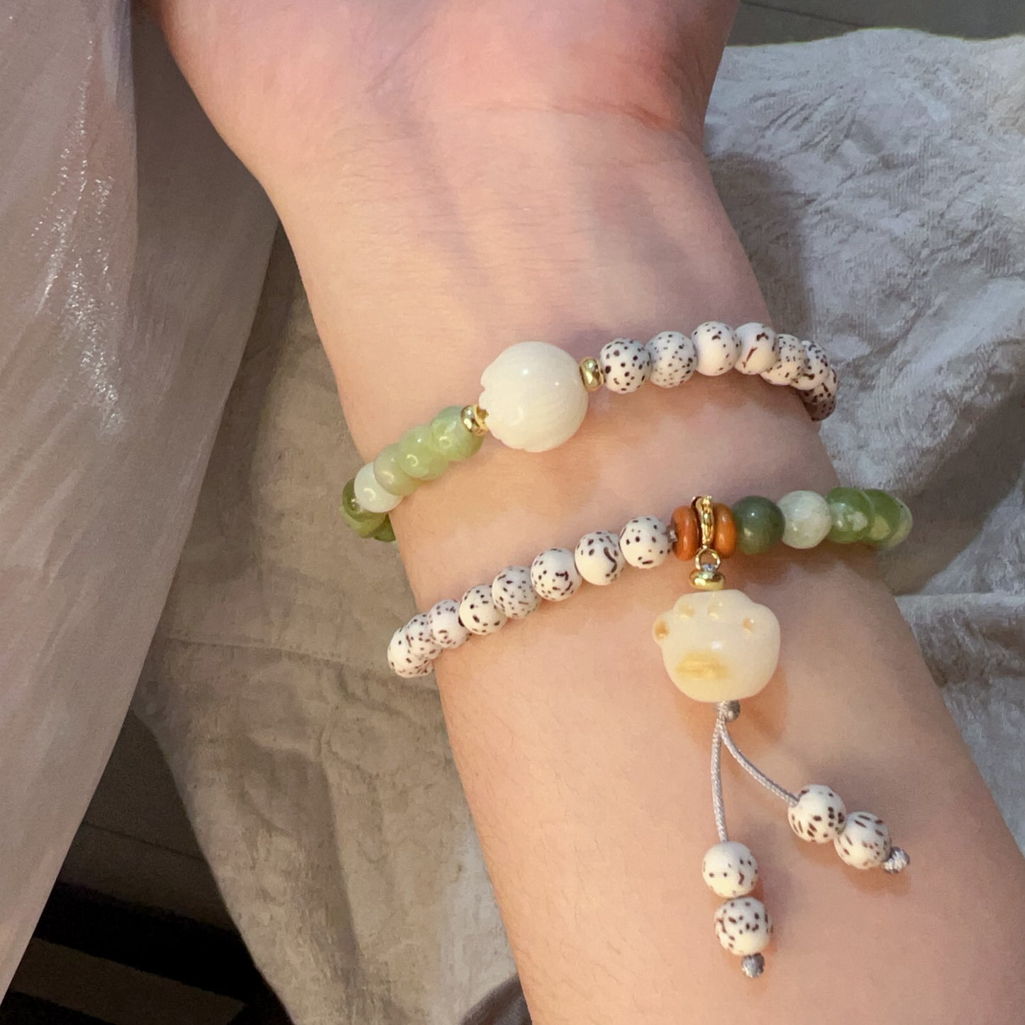 Zen Healing Star Moon Bodhi Luck Wealth Double Wrap Bracelet