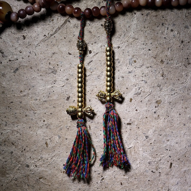 Zen Healing Tibetan 108 Camel Bone Mala Beads Protection Bracelet