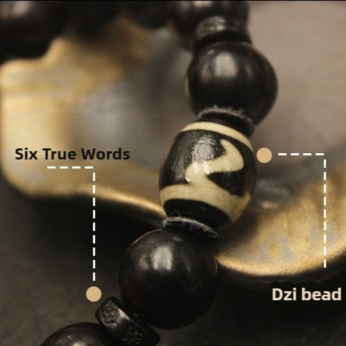 Zen Healing Tibetan Dzi Bead Agate Bead Protection Bracelet
