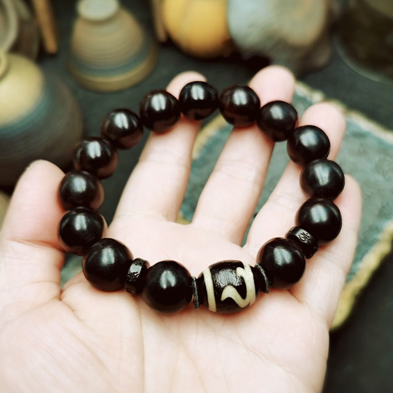 Zen Healing Tibetan Dzi Bead Agate Bead Protection Bracelet