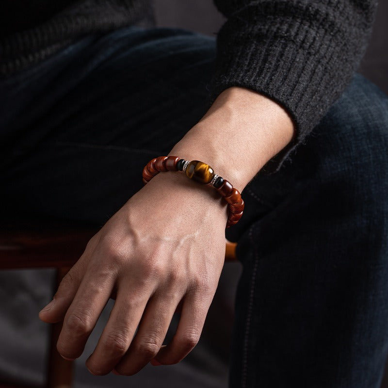 Zen Healing Tibetan Yak Bone Protection Mala Bracelet
