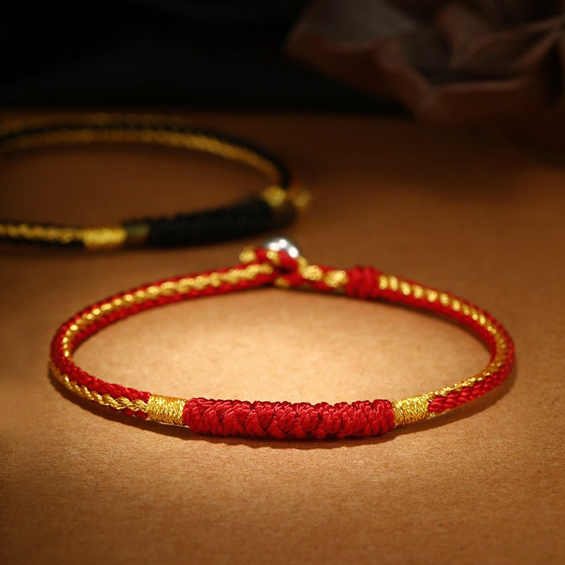 Zen Healing Vajra Knot Lucky Braided String Bracelet